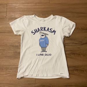 Life Is Good Sharkasm I Love Salad T-shirt